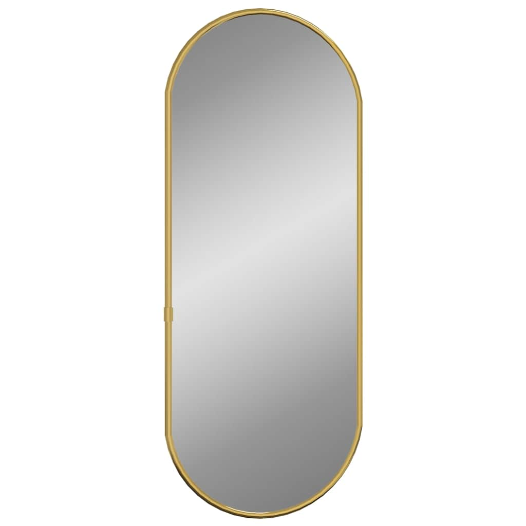 Vidaxl Wall Mirror 60x25 cm Oval gullfarget