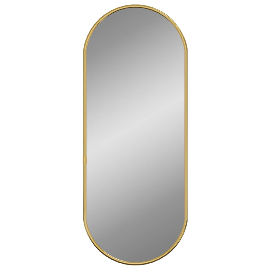 Vidaxl Wall Mirror 60x25 cm Oval gullfarget