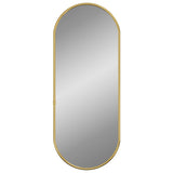 Vidaxl Wall Mirror 60x25 cm Oval gullfarget