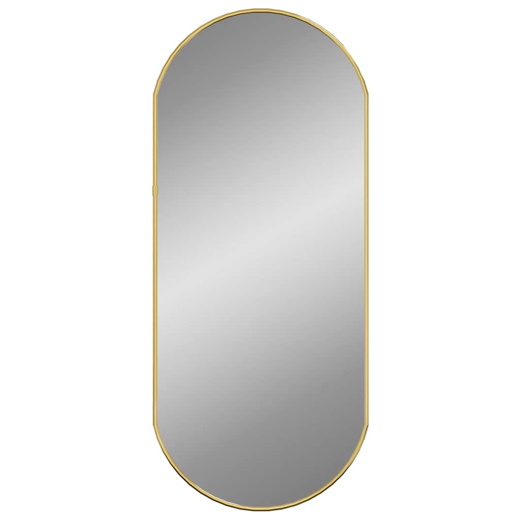 Vidaxx Wandspiegel 70x30 cm oval goldfarben
