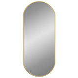 Vidaxl Wall Mirror 70x30 cm Oval gullfarget