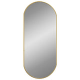 Vidaxl Wall Mirror 80x35 cm Oval gullfarget