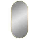 Vidaxl Wall Mirror 100x45 cm Oval gullfarget