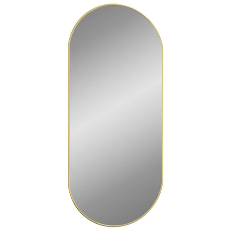 Vidaxl Wandspiegel 100x45 cm ovales Goldfarbe