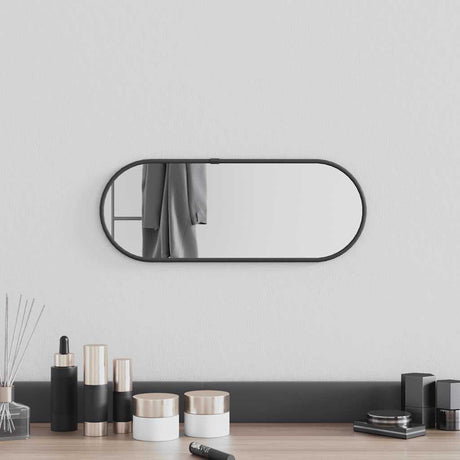 Vidaxx Wandspiegel 40x15 cm oval schwarz