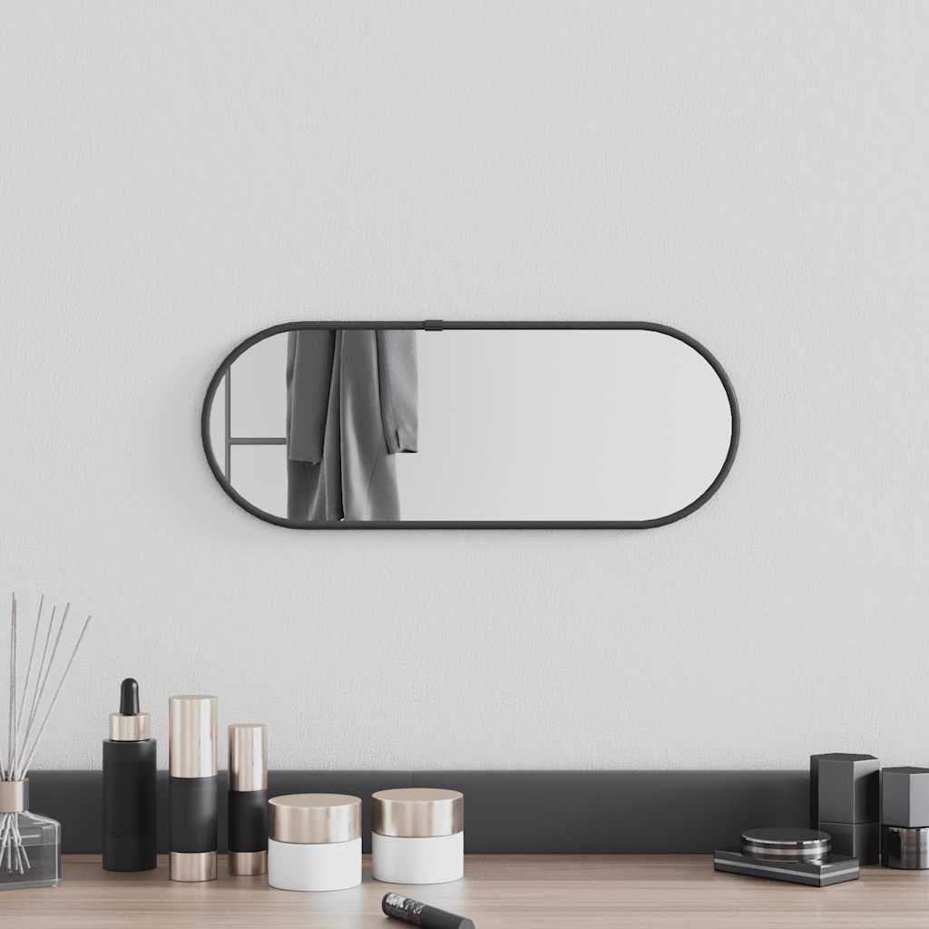 Vidaxl Wall Mirror 40x15 cm owalny czarny