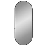 Vidaxl Wandspiegel 60x25 cm oval Schwarz