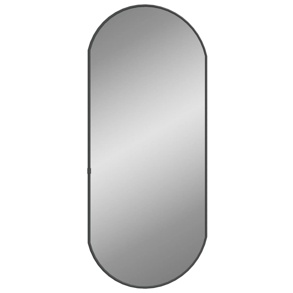 Vidaxl Wall Mirror 70x30 cm Oval Black