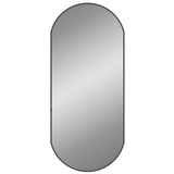 Vidaxl Wall Mirror 80x35 cm Oval Black