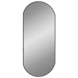 Vidaxl Wall Mirror 80x35 cm Oval Black