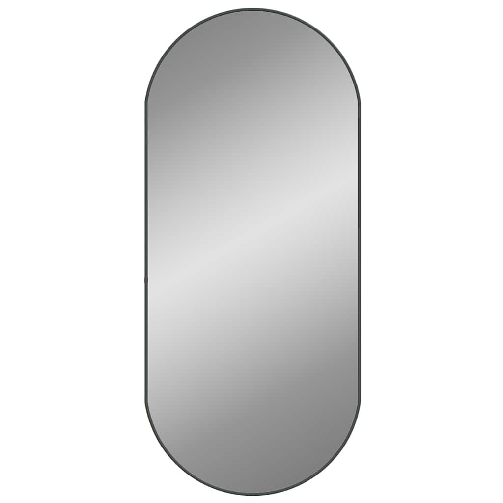 Vidaxl Wall Mirror 100x45 cm Oval Black