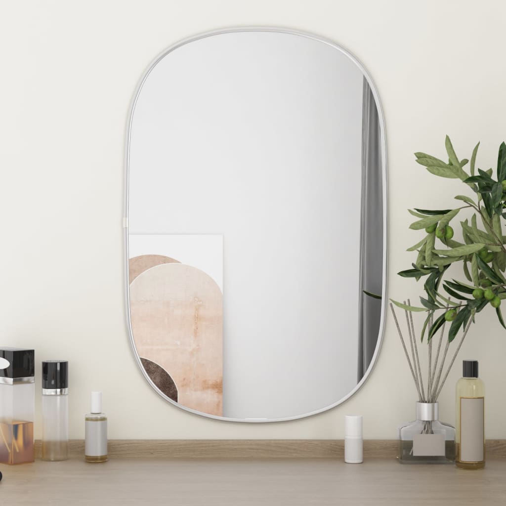 Vidaxl Wall Mirror 60x40 cm sølvfarget