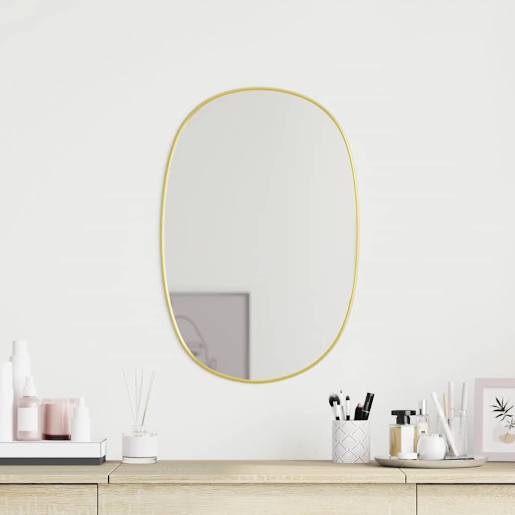 Vidaxl Wall Mirror 50x35 cm zlaté barvy