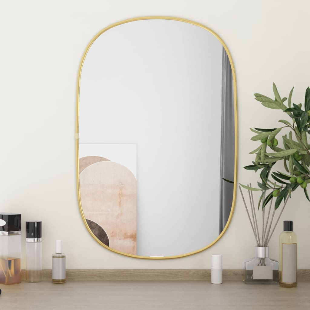 Vidaxl Wall Mirror 60x40 cm gullfarget