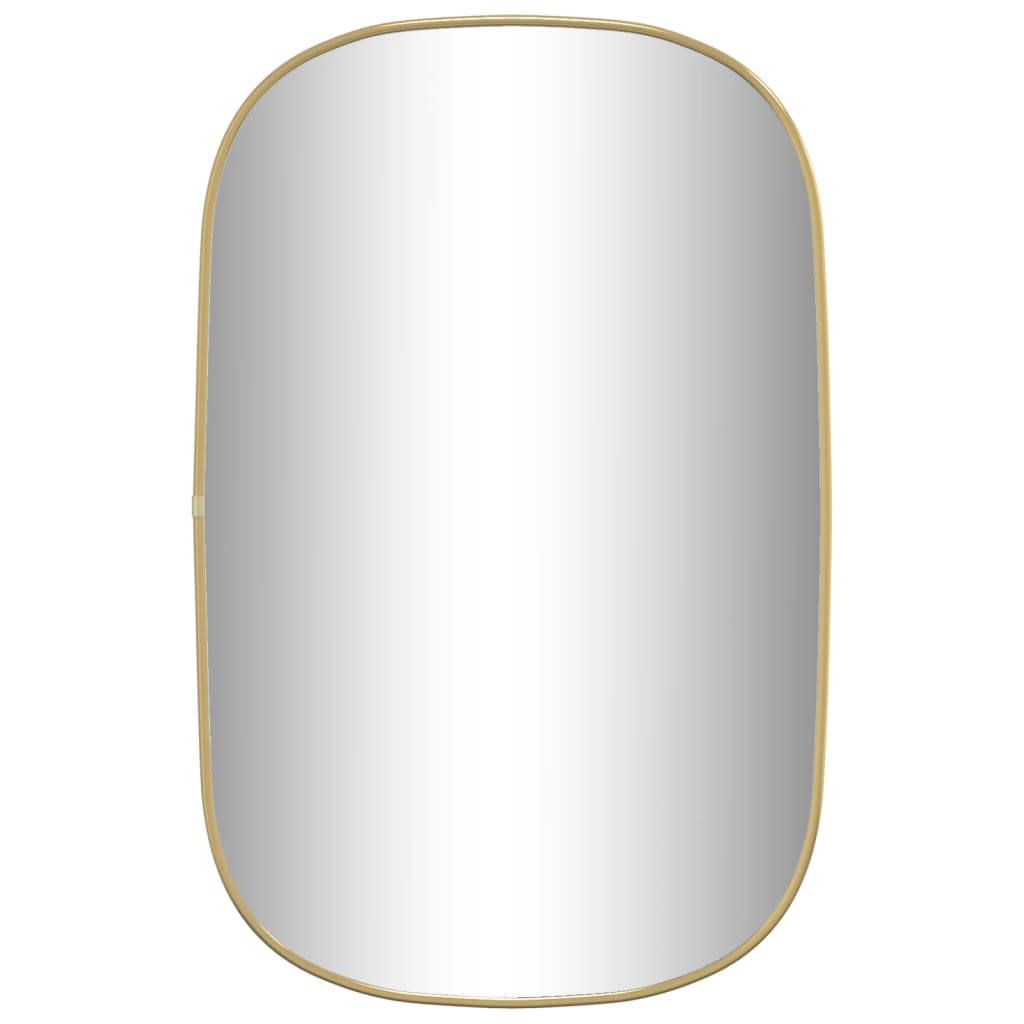 Vidaxl Wall Mirror 70x45 cm gullfarget