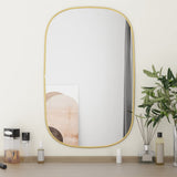 Miroir mural vidaxl 70x45 cm de couleur or