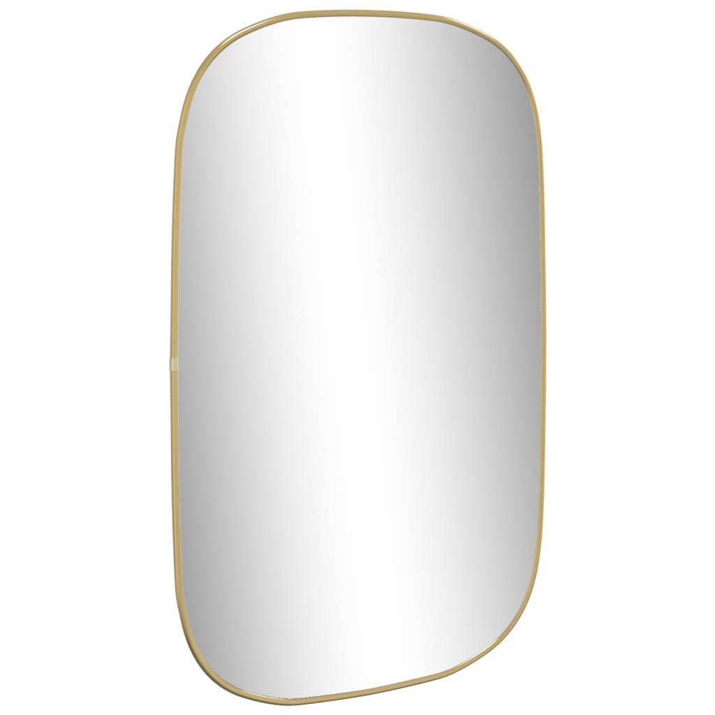 Vidaxl Wall Mirror 80x50 cm gullfarget