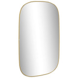 Vidaxl Wall Mirror 80x50 cm gullfarget