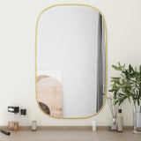 Vidaxl Wall Mirror 80x50 cm gullfarget