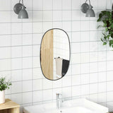 Vidaxl Wandspiegel 60x40 cm schwarz