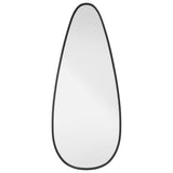 Vidaxl Wall Mirror 60x25 cm černá