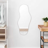 Vidaxl Wall Mirror 90x40 cm stříbrné barvy