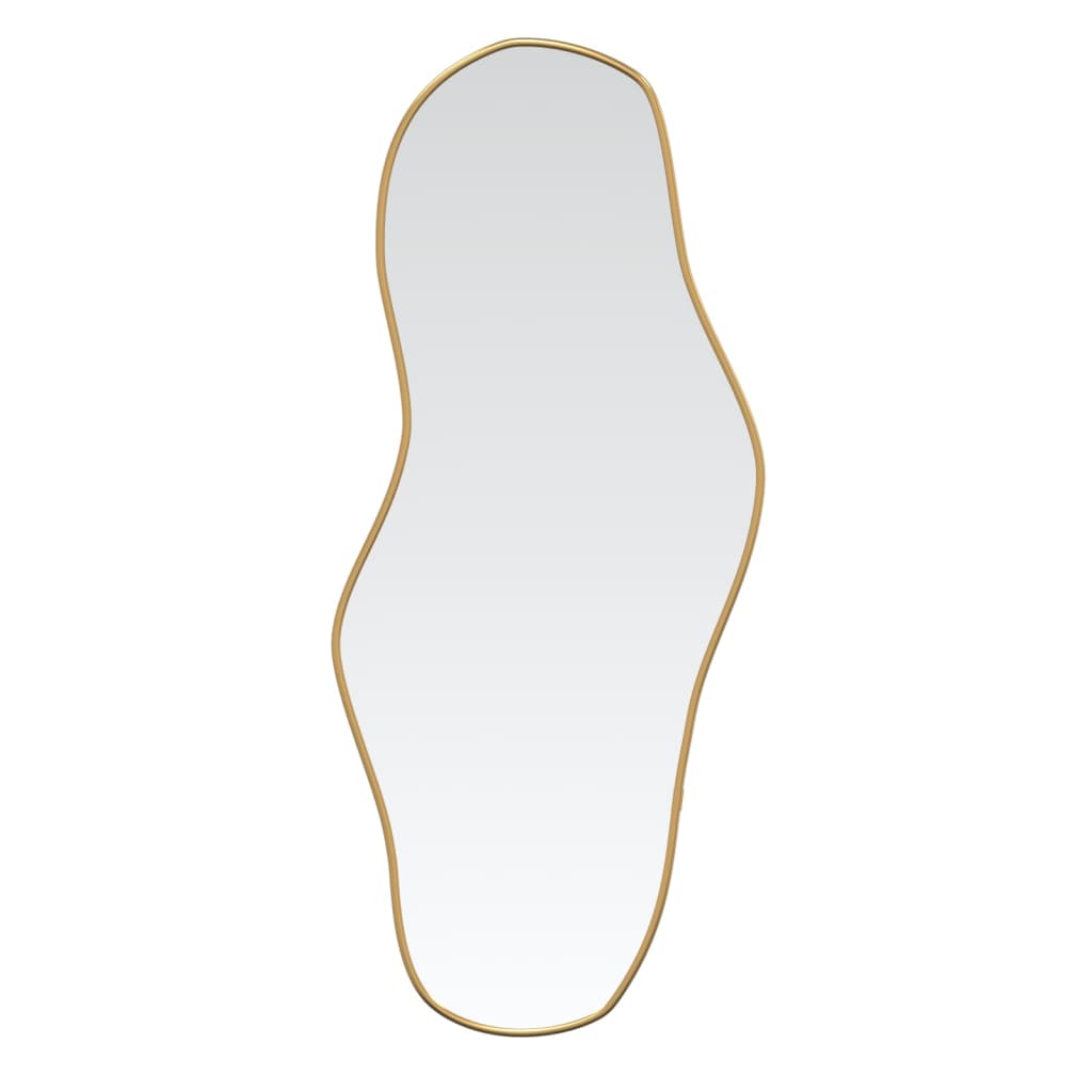 Vidaxl Wall Mirror 80x35 cm guldfarvet