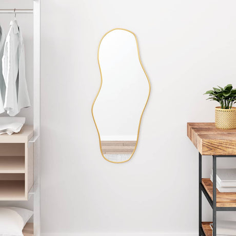 Vidaxx Wandspiegel 80x35 cm goldfarben