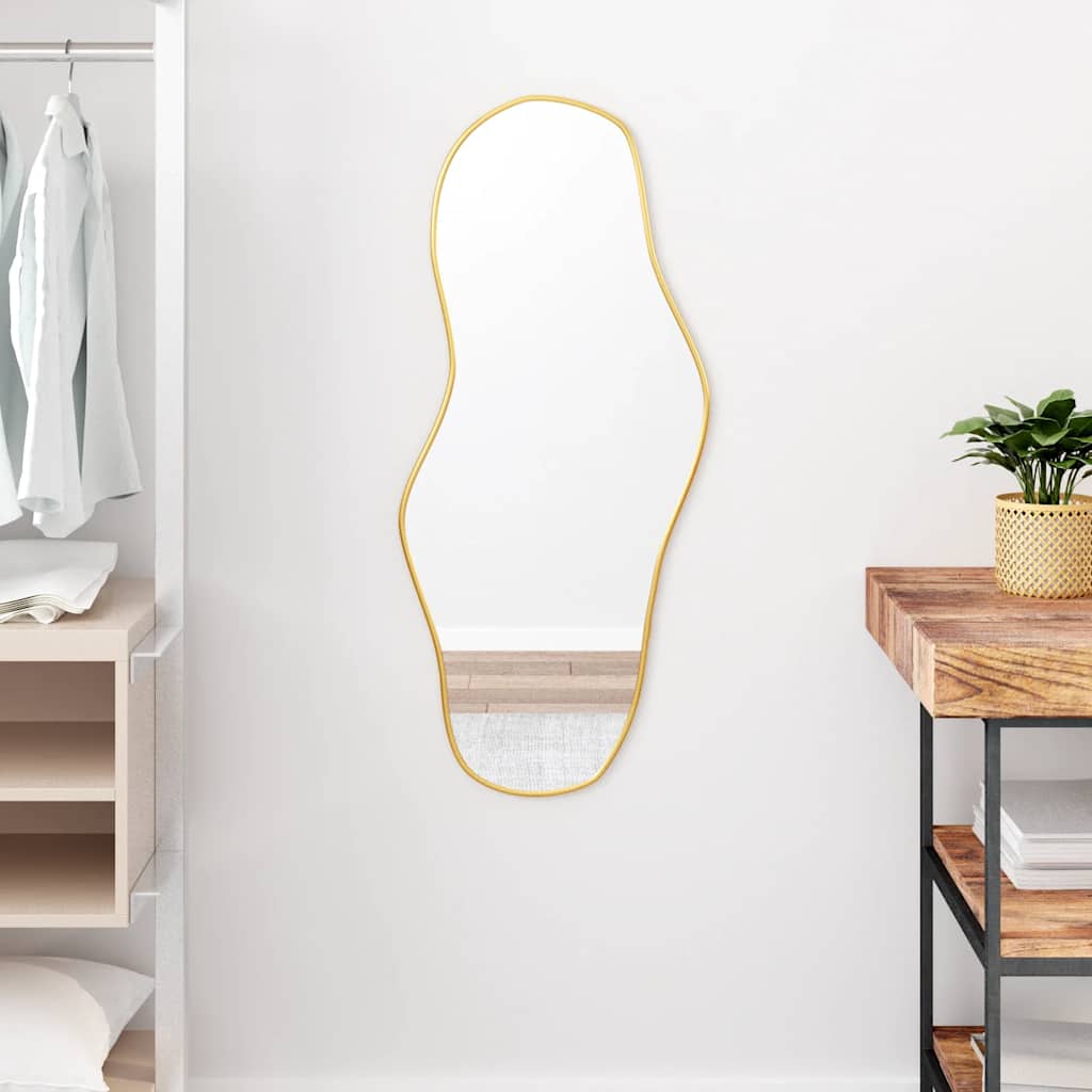 Vidaxx Wandspiegel 90x40 cm goldfarben