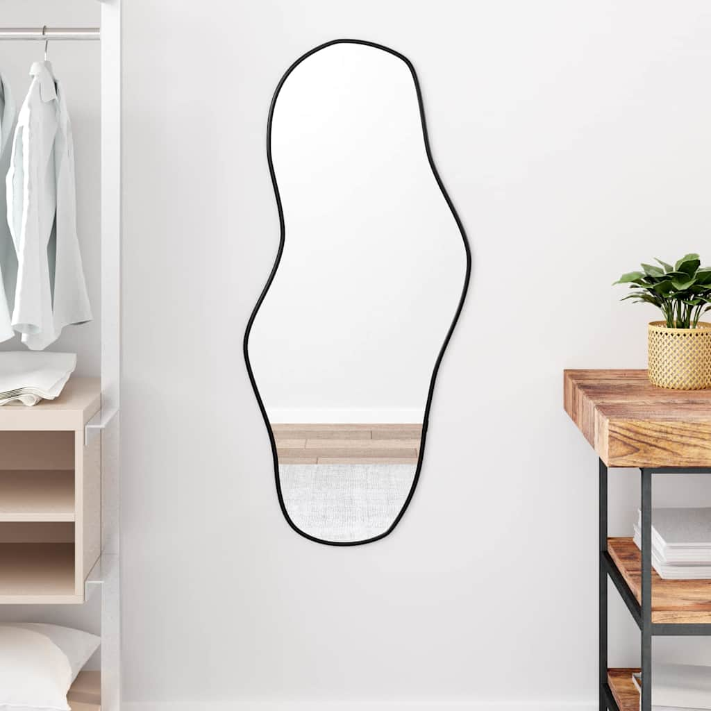 Vidaxl Wall Mirror 100x45 cm svart