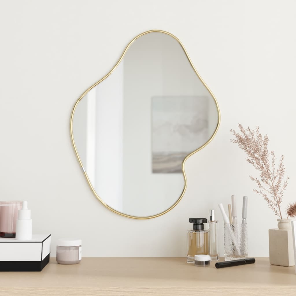 Vidaxl Wall Mirror 50x40 cm zlaté barvy