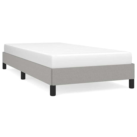 Vidaxl bedframe zonder matras 80x200 cm stof lichtgrijs
