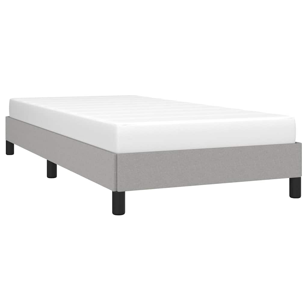 Vidaxl bedframe zonder matras 80x200 cm stof lichtgrijs