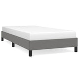 Vidaxl bedframe zonder matras 90x190 cm stof donkergrijs