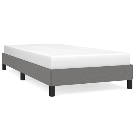 Vidaxl bedframe zonder matras 90x190 cm stof donkergrijs