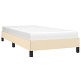 Vidaxl bedframe zonder matras 90x200 cm stof crèmekleurig