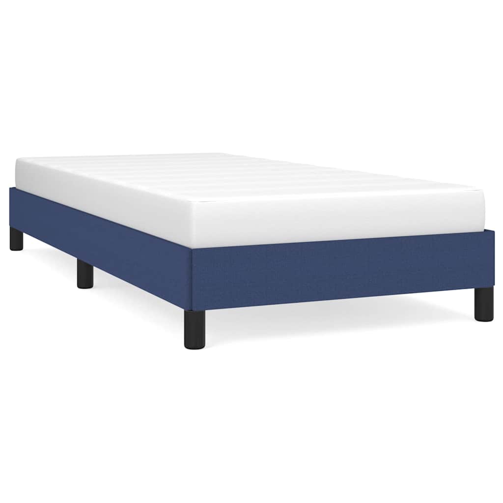 Vidaxl bedframe zonder matras 90x200 cm stof blauw