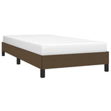 Vidaxl bedframe zonder matras 100x200 cm stof donkerbruin
