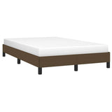 Vidaxl bedframe zonder matras 120x200 cm stof donkerbruin
