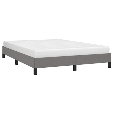Vidaxl bedframe zonder matras stof donkergrijs 140x190 cm