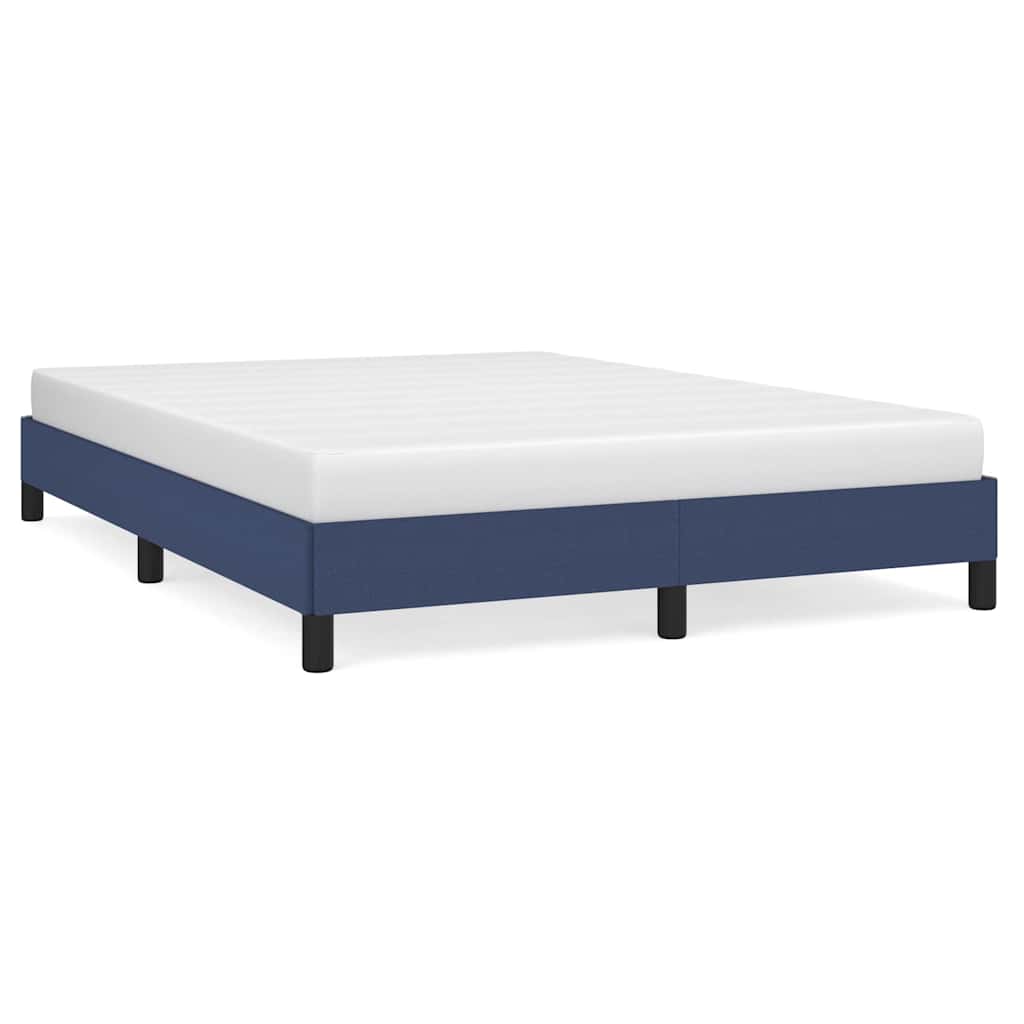 Vidaxl bedframe zonder matras stof blauw 140x190 cm