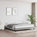 Vidaxl bedframe zonder matras stof lichtgrijs 160x200 cm