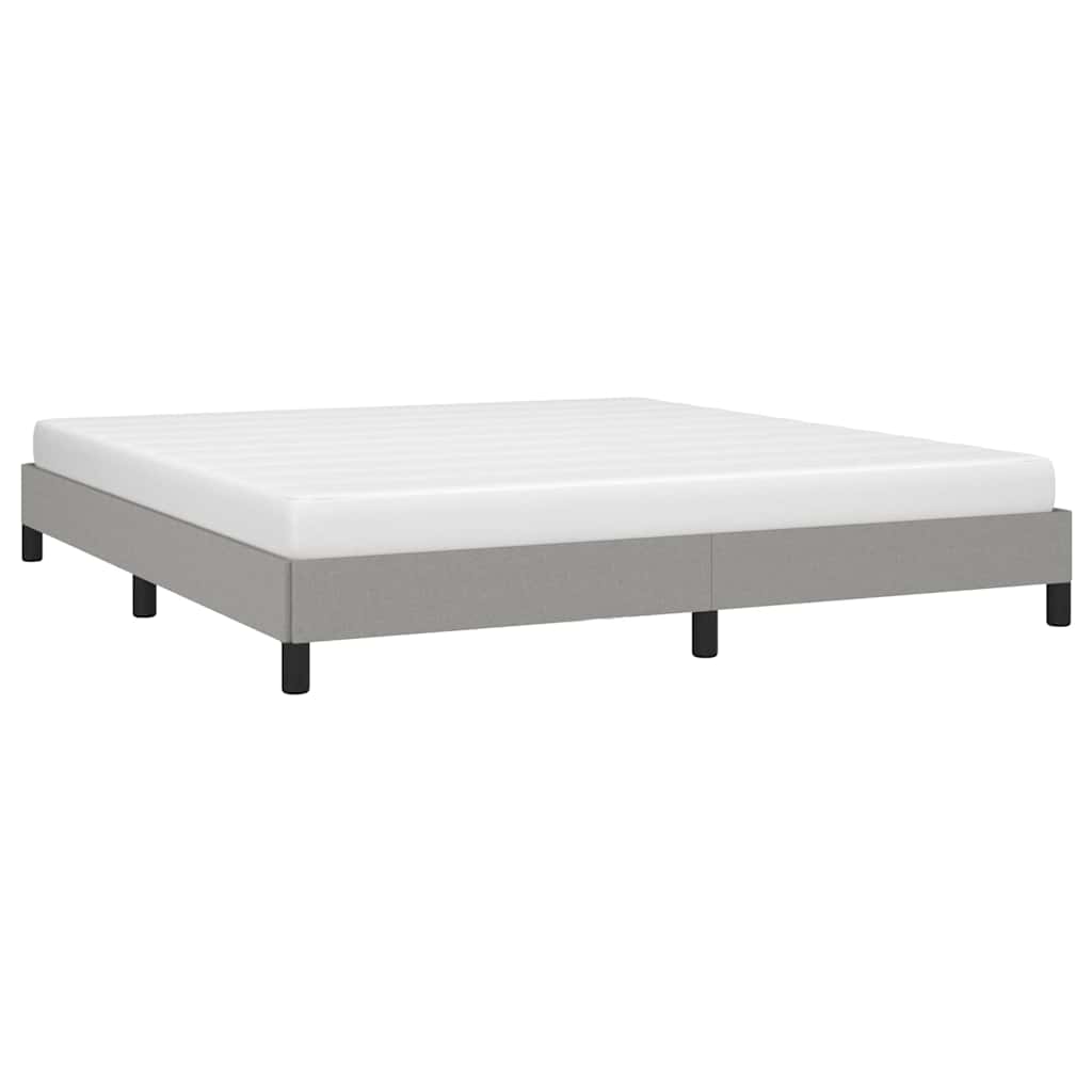 Vidaxl bedframe zonder matras stof lichtgrijs 160x200 cm