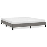 Vidaxl bedframe zonder matras stof donkergrijs 160x200 cm