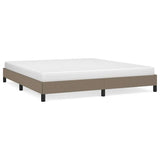 Vidaxl bedframe zonder matras stof taupe 160x200 cm