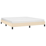 Vidaxl bedframe zonder matras stof crèmekleurig 180x200 cm