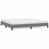 Vidaxl bedframe zonder matras stof donkergrijs 200x200 cm