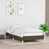 Vidaxl bedframe zonder matras 80x200 cm stof donkerbruin