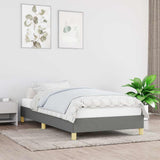 Vidaxl bedframe zonder matras 90x190 cm stof donkergrijs