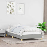 Vidaxl bedframe zonder matras 100x200 cm stof lichtgrijs